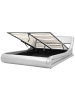 Beliani Doppelbett AVIGNON in Silber - (W) 205 x (H) 85 x (L) 221 cm