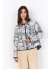 soyaconcept Gemusterte Jacke SC-CARLI 3 in Blau