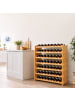 relaxdays Weinregal in Natur - (B)85 x (H)94 x (T)25,5 cm
