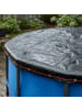 relaxdays Poolabdeckung "rund" in Schwarz - Ø 720 cm