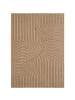 KADIMA DESIGN Flachgewebeteppich Jute-Optik Natur Bordüre Waschbar