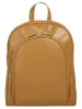 Cluty City-Rucksack echt Leder in gelb