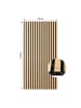 Homestyle4u Akustikpaneel 60x120 2er Set in Braun