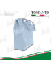 Toscanto Leder Shopper, Schultertasche Toscanto Tasche hellblau ca. 28cm