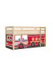 58 aufm Kessel KINDERBETT Karolina 210x114x106 Massivholz Natur Textilset Feuerwehr