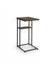 relaxdays Beistelltisch in Schwarz - (B)40 x (H)60 x (T)30 cm