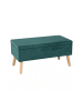 relaxdays Sitzbank im Dunkelgrün - (B)80 x (H)41 x (T)40 cm