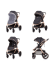 Chipolino Kinderwagen 2 in 1 Aspen in schwarz