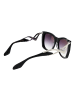 Dita Frauen Sonnenbrille Katzenauge Schwarz
