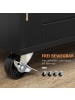 HOMCOM Küchenwagen in Schwarz 109L x 40B x 89H cm