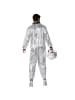 tectake Astronaut  Futuristischer Look: Silberner Overall für eine galaktische Optik.,