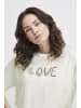 Fransa T-shirt FRKOKO Oversize fit in Blanc de Blanc mix