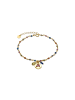 Luxenter Armband aus 925er Sterlingsilber und mehrfarbigem Zirkonia mit 18kGoldveredelung