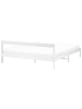 Beliani Doppelbett MADONE in Weiß - (W) 165 x (H) 65 x (L) 205 cm