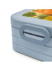 Mr. & Mrs. Panda Bento Box Bär Vermissen Design mit Spruch in Blau Pastell