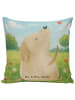 Mr. & Mrs. Panda Kissen 40x40 Hund Liebe Design ohne Spruch in Weiß