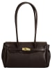 Forty degrees Handtasche Morvina echt Leder in dunkelbraun
