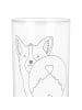 Mr. & Mrs. Panda Blümchentailglas Corgi Po mit Spruch in Transparent