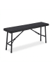 relaxdays 2 x Bierbank in Schwarz - (B)100 x (H)42 x (T)25 cm