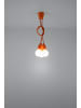 Nice Lamps Hängleuchte RENE 3 in Orange mit dem longen PVC-Kabel loft style E27 NICE LAMS