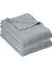 Erwin Müller Baumwolle Wohndecke 2er-Pack in hellgrau
