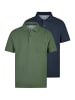 Redmond Poloshirt Basic in Dunkelblau / dunkelgrün