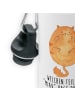 Mr. & Mrs. Panda Kindertrinkflasche Katze Mittelfinger mit Spruch in Weiß