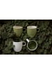 Studio Round Becher North in Shiny moss/Matte white