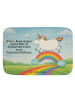 Mr. & Mrs. Panda Badevorleger Einhorn Regenbogen Design mit Spruch in Weiß
