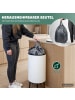 eluno Abfalleimer, 36 Liter Fassungsvermögen aus weißem Metall