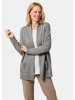 GOLDNER Strickjacke Langarm Cardigan aus Merino in mittelgrau / melange