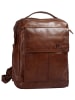 SPIKES & SPARROW Rucksack echt Leder in cognac