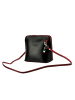 Florence Florence Umhängetasche, Schultertasche Leder schwarz, rot ca. 17cm