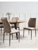 Beliani 4er-Set Esszimmerstuhl ROCHEPORT in Beige/Schwarz