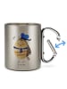 Mr. & Mrs. Panda Becher Camping Eule Matrose ohne Spruch in Silber