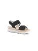 Gabor Plateau Sandalen in schwarz