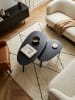 KADIMA DESIGN Design Couchtisch 2er Set Mango Massivholz Wohnzimmertisch in Schwarz