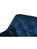 Giner y Colomer 2-er Set:  Stühlen mit Samtbezug und Stahlbeinen in Blue