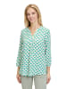 CARTOON Blusenshirt mit Muster in Green/Blue