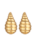 Elli Ohrringe Brass Muschel, Tropfen in Gold
