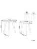 Beliani 2er-Set Couchtisch MISSOURI in Transparent/Braun