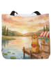 Mr. & Mrs. Panda Tote Bag Otter See Pommes Design ohne Spruch in Weiß