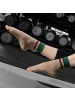 MUNADUNA 3er-Pack Yoga/Pilates Zehensocken – Streifen-Design Braun