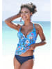 S. Oliver Tankini-Top in blau-bedruckt