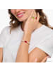 Thomas Sabo Perlenarmband Mit Goldbär Rot in silber, rot, weiß