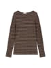 Marc O'Polo Ringel-Longsleeve regular in Dark Brown