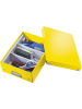 Leitz Organisationsbox Click & Store Wow Klein Graukarton gelb
