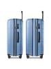 Redolz Essentials 11 4 Rollen Kofferset 3-teilig mit Dehnfalte cool blue