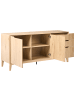 Beliani Sideboard MONCTON in Braun - (W) 160 x (H) 75 x (L) 45 cm