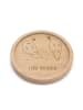 Mr. & Mrs. Panda Bierdeckel Axolotl Liebe mit Spruch in Transparent